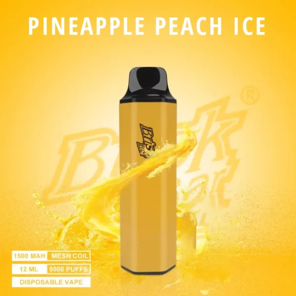 BRISK BAR PINEAPPLE PEACH ICE – 5000 PUFFS