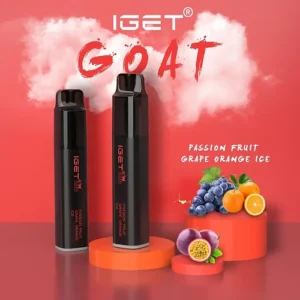 IGET GOAT PASSIONFRUIT GRAPE ORANGE ICE – 5000 PUFFS