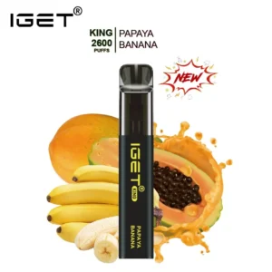 IGET KING PAPAYA BANANA ICE – 2600 PUFFS