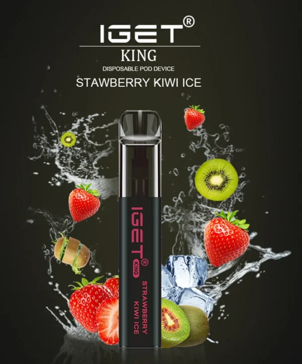 IGET KING STRAWBERRY KIWI ICE – 2600 PUFFS